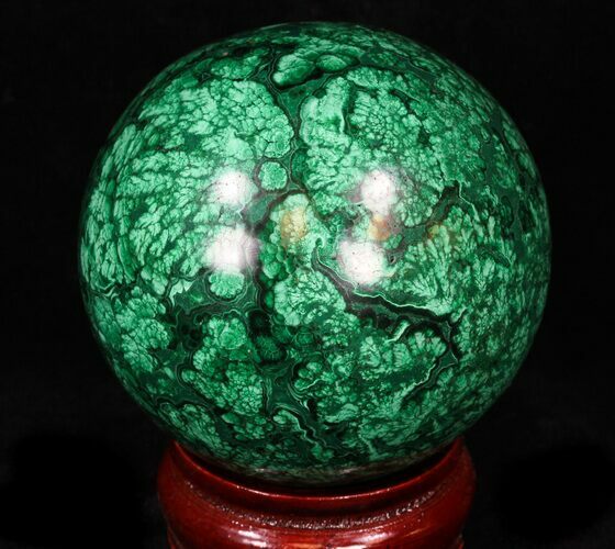 Gorgeous Polished Malachite Sphere - Congo #33493